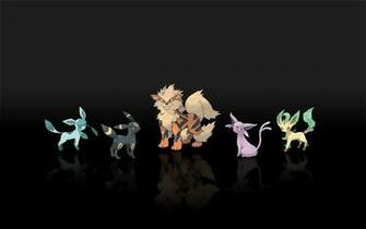 Pokemon Espeon Jolteon Arcanine Leafeon Glaceon Wallpaper