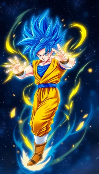Goku Super Saiyan Blue And Gold Wallpaper