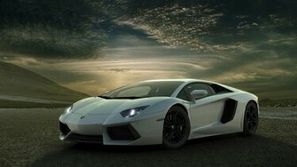 Lamborghini Aventador White HD Widescreen Wallpaper