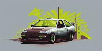 Ae86 Trueno Vector Wallpaper