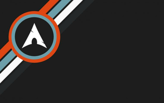 Arch Linux Dark Grey With Orange Blue And White By Craazyt On