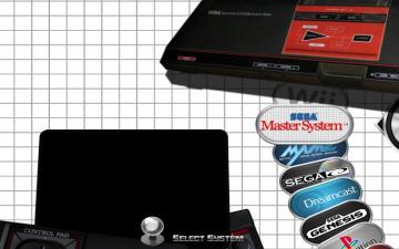Sega Master System Silver Ring Clear Game Logo Set By Catar1n0