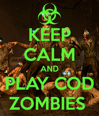 Keep Calm And Play Cod Zombies Carry On Image