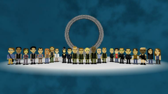 Pixel Stargate HD Wallpaper Widescreen