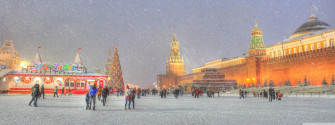 Red Square Moscow Russia Winter Holidays Ultra HD Desktop
