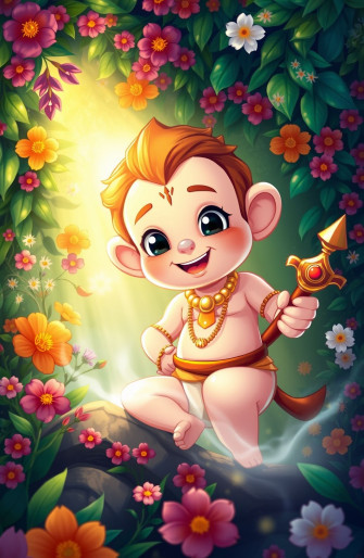 Baby Hanuman Wallpaper
