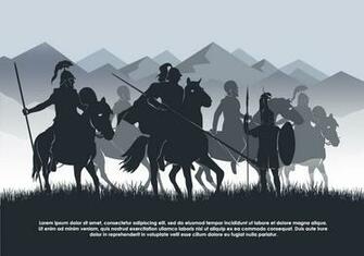 Cavalry Vector Background Illustration Vectors