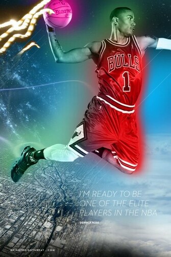 Bulls Superstud Derrick Rose iPhone iPad Desktop Wallpaper