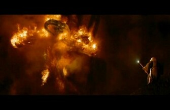 The Balrog Is Bearing Down Upon Fellowship On Bridge Of Khazag