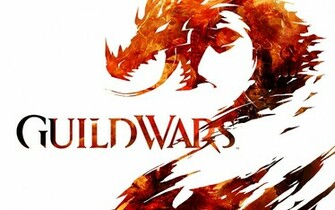 Guild Wars Flaming Dragon Logo HD Wallpaper
