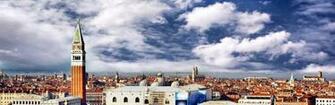 Wallpaper Venice Italy Panorama River