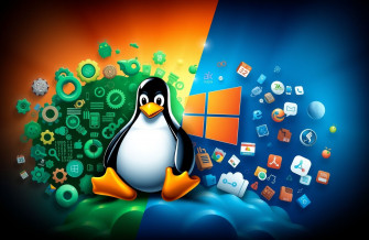 Linux Vs Windows Wallpaper