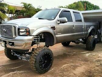 Pink Jacked Up Ford Trucks
