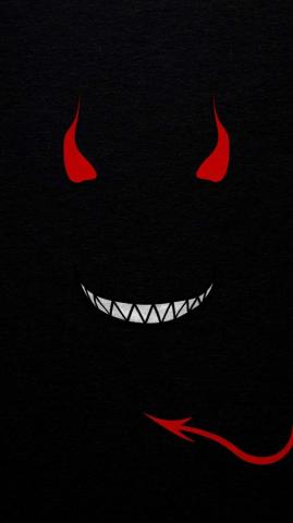 Evil Smile iPhone Wallpaper