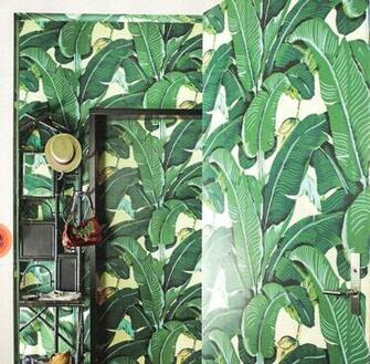 De Jungle Met Het Martinique Banana Leaf Wallpaper Van Hinson Roomed