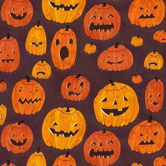 Halloween Pumpkins Pattern iPad Wallpaper iPhone