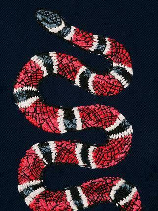 Gucci Kids Embroidered Snake Polo Shirt Farfetch