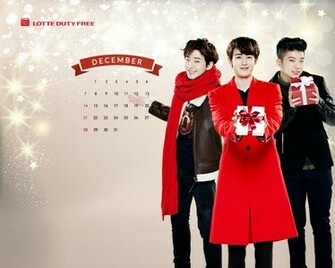 Exo 2pm Y Super Junior En Wallpaper Calendarios Diciembre