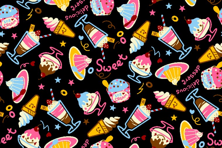 Sweets Jelly Pudding Chocolate Parfait Background Wallpaper