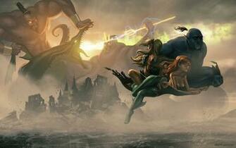 Wallpaper Disney Titans Destroying World