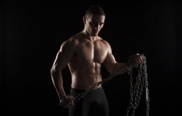 Wallpaper Muscle Man Men Body Sports Guy Chains Strong