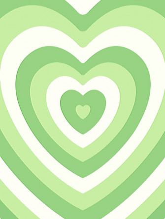 A Green And White Heart Shaped Background Wallpaper