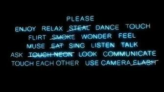 Signs Black Background Neon Lights Art Text Typography