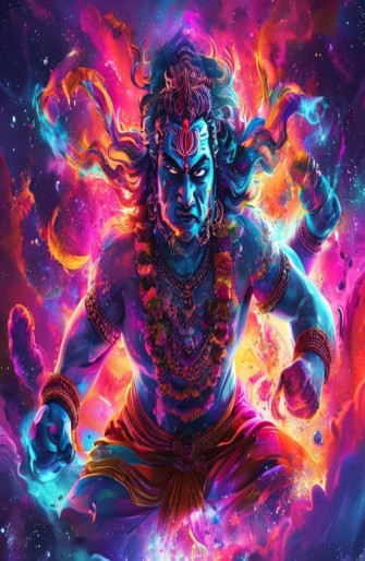Angry Vishnu Wallpaper