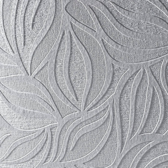 Leaf Textured Grey Wall Wallpaper