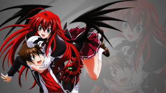 Highschool Dxd Wallpaper Rias And Issei High School New Kawaii