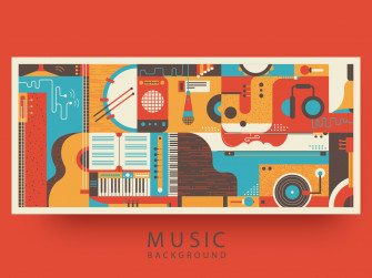 Music Abstract Background Illustration Wallpaper