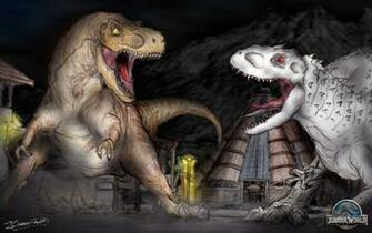 Jurassic World T Rex Face Off By Thescifiartist