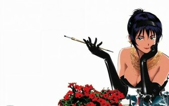 Cowboy Bebop Faye Valentine Flowers Wallpaper Customity