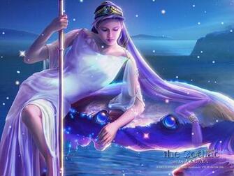 Zodiac Kagaya Fantasy Art Cancer Sign Wallpaper