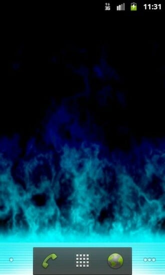 Blue Flame Live Wallpaper Screenshot
