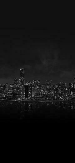 WatcHDog Night City Light From Sea iPhone X Wallpaper