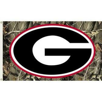 Georgia Bulldogs Logo Camo X