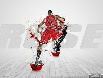 Wallpaper Of Derrick Rose In The Chicago Bulls