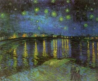 Starry Night Over The Rhone Van Gogh Oil Painting