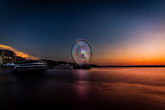 Longexposure Beautiful Ferris Wheel 5k HD Photography 4k Wallpaper Image