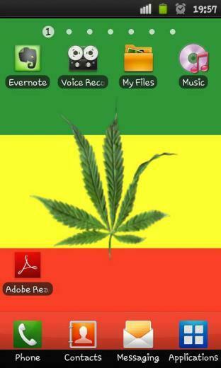 Description A Live 3d Wallpaper Which Bring Leaf Of Marijuana Into