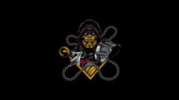 Desktop Wallpaper Scorpian Artwork Mortal Kombat Minimal HD
