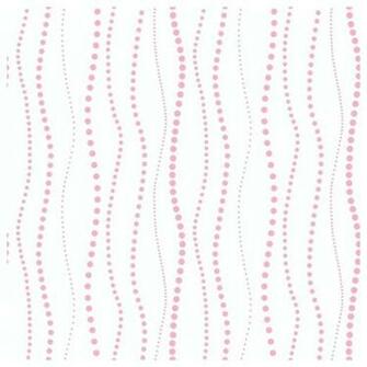 York Sure Strip Pink Dotty Stripe Removable Wallpaper Contemporary