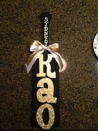 Sorority Paddles Kappa Alpha Theta Paddle In Black Simple