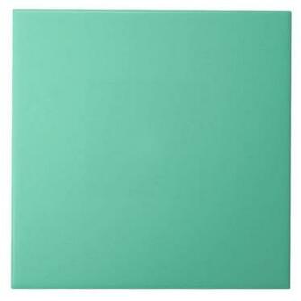 Misty Sea Aqua Teal Blue Solid Color Background Large Square Tile