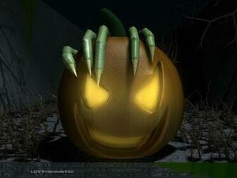 Computer 3d Halloween Wallpaper Pumkins