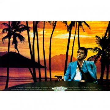 Scarface Sunset Decal Movie Poster Al Pacino