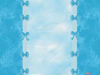 Pretty Blue Bows Ger Layout Template Background Jelly
