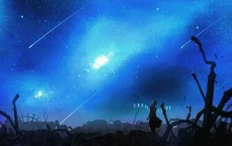 Shooting Star Flandre Scarlet Skyscapes Wallpaper