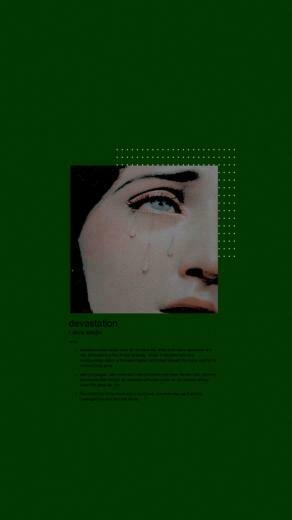 Lockscreen Green Devastation Concentration In Aesthetic